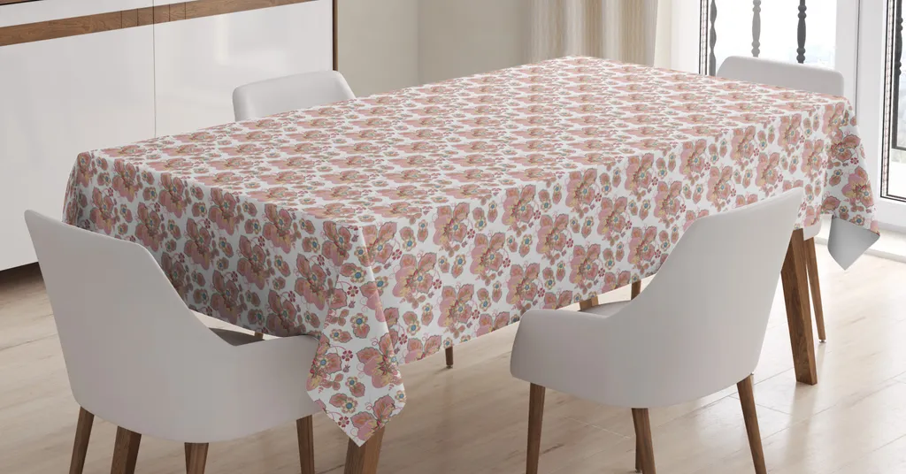 Tovaglia per Esterni ABAKUHAUS 140x240 - Fiori Vittoriani Resistenti
