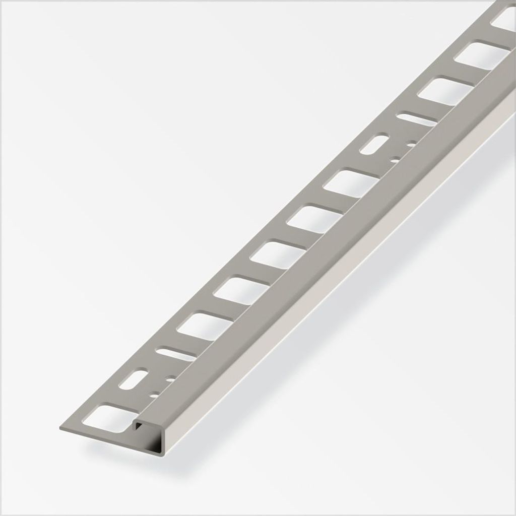 alfer Quadratprofil Edelstahl roh natur