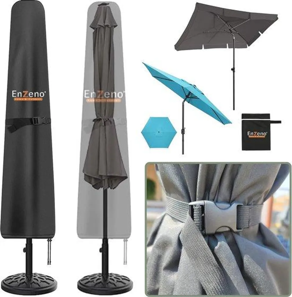 Housse parasol anti-UV et imperméable pour modèle 2m à 3m de diamètre