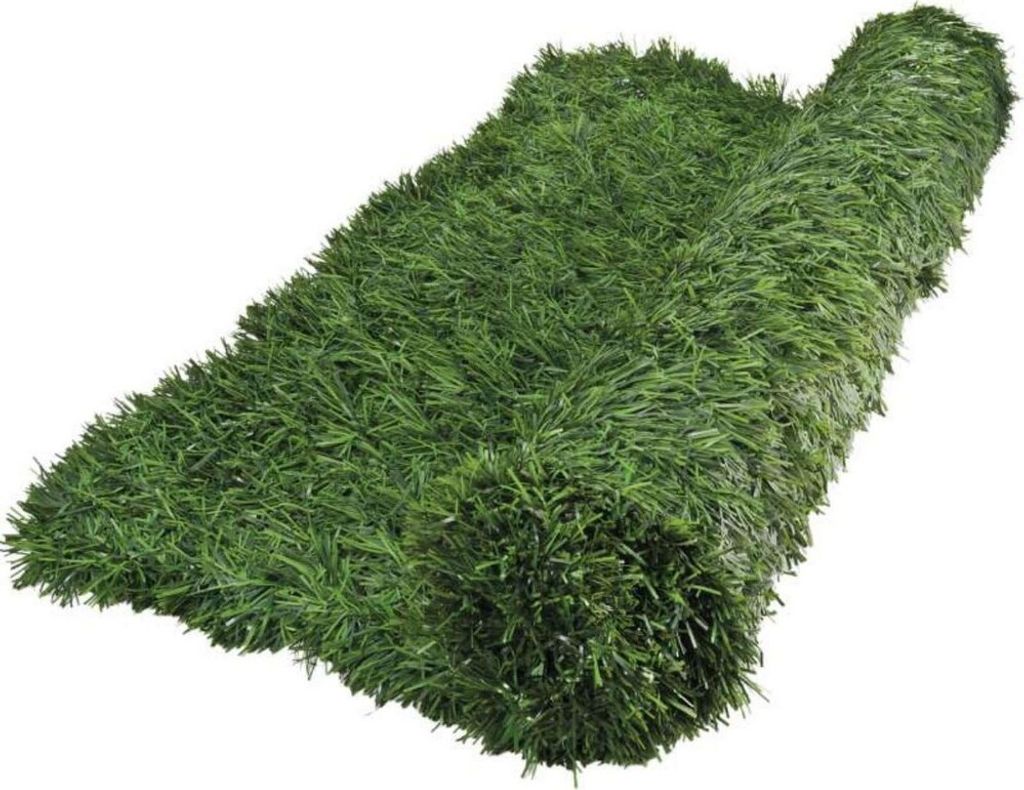 Künstlicher Heckenmix. Mit PVC-Platten 1x3m in Grün Nortene