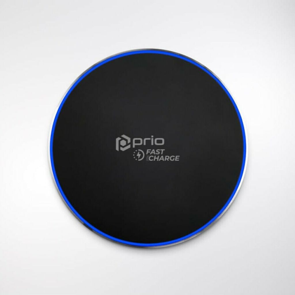 prio chargeur rapide sans fil 15W (USB C) noir Image du produit 