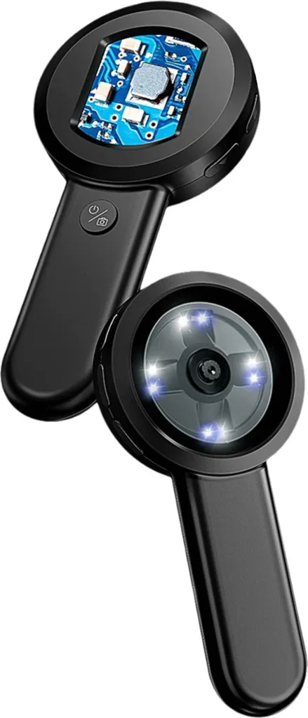Microscope de poche 100X à batterie intégrée et écran IPS haute défi - 2