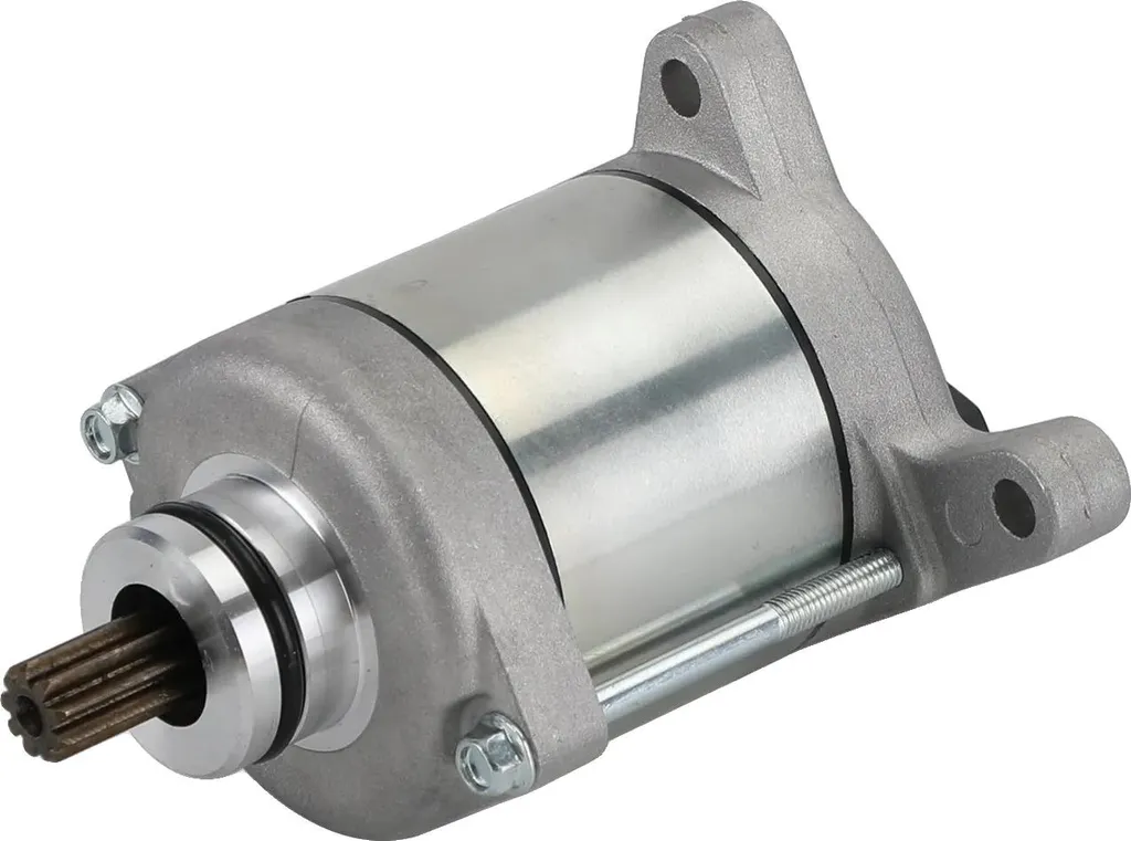 Démarreur de moto robuste 9 dents - Format compact 15cm - Poids 0,83kg