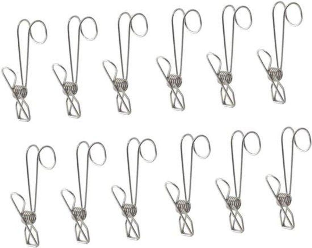 12 Stück wasserdichte Metallwaschschlitzschneider mit magnetischen Klemmen zum Anbringen von Kleiderhaken - Rostfreies Waschschlitzschneider-Paket...