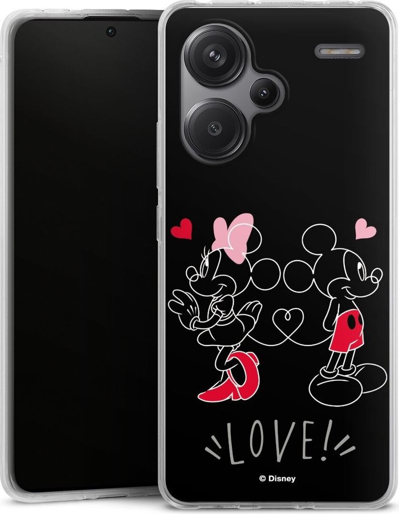 DeinDesign Handyhülle für Xiaomi Redmi Note 13 Pro Plus Silikon Hülle Case Smartphone Schutzhülle Disney Liebe Mickey & Minnie Mouse