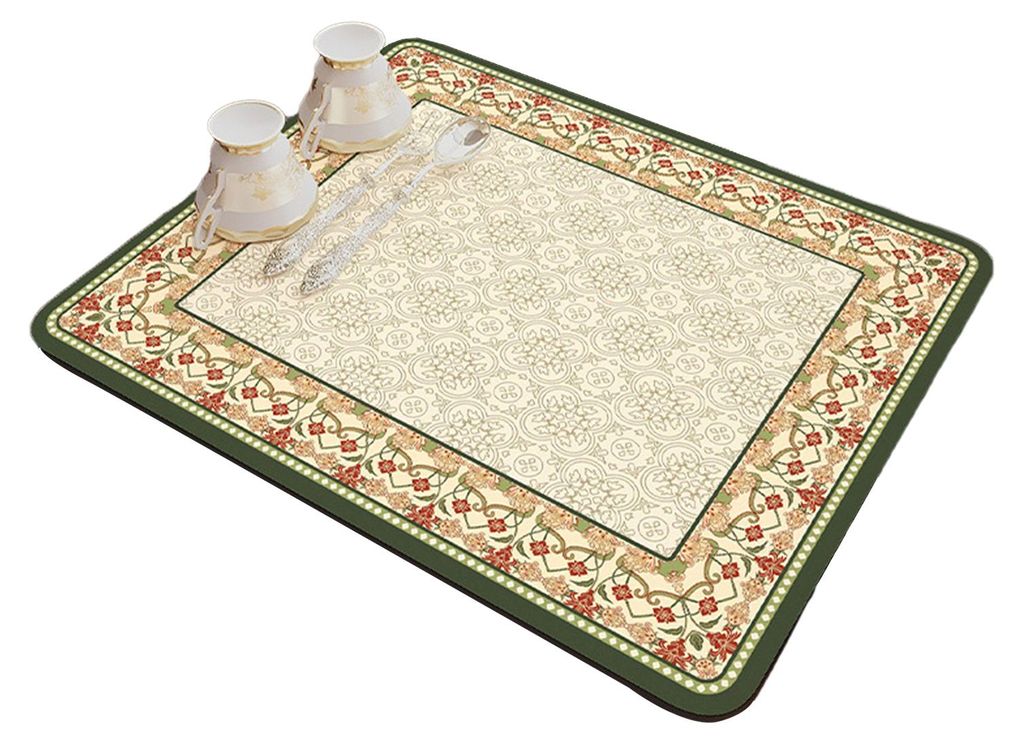 Platzset mit Retro-Print, schnell absorbierend, rutschfest, leicht zu reinigen, minimalistisches Design, auslaufsicherer Kaffeetassenuntersetzer