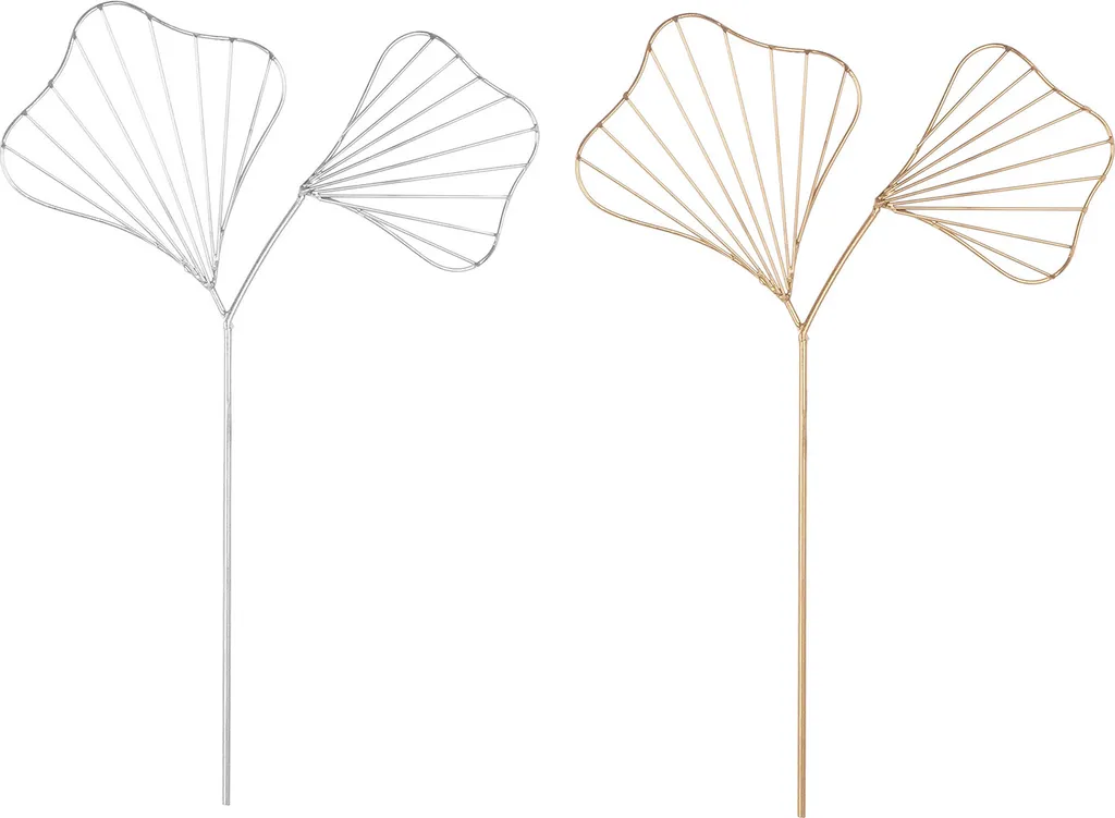 Égayez un jardin terne avec le lot de 2 tuteurs Ginkgo Gilde métal 43 cm