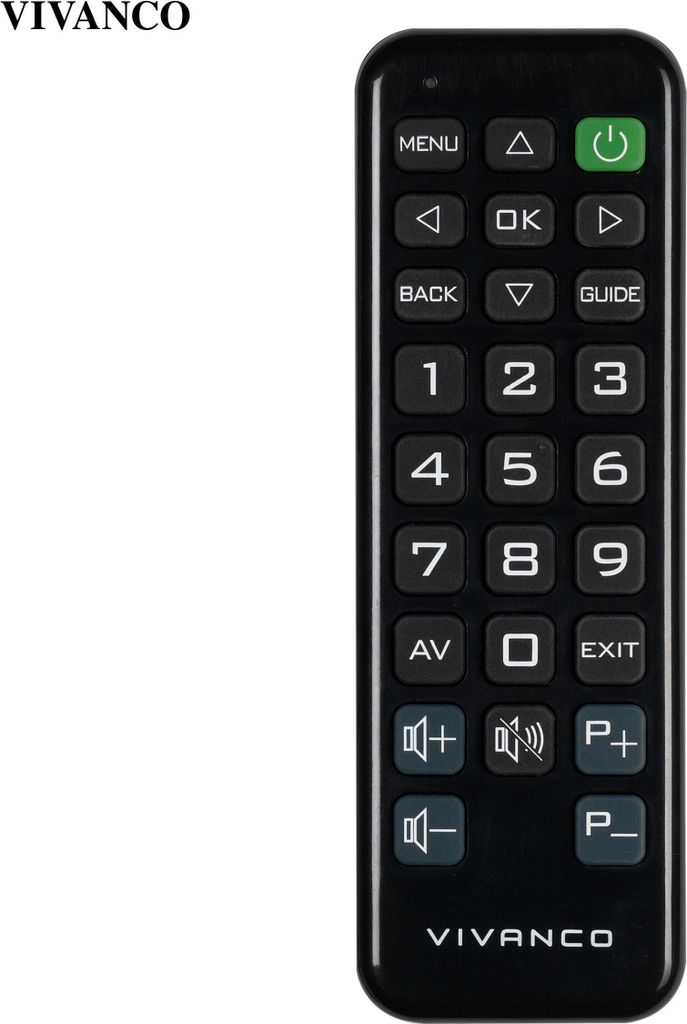 VIVanco Zapper Ersatz Fernbedienung, kompatibel mit Sony, sofort einsatzbereit, große Tasten, einfache Bedienung