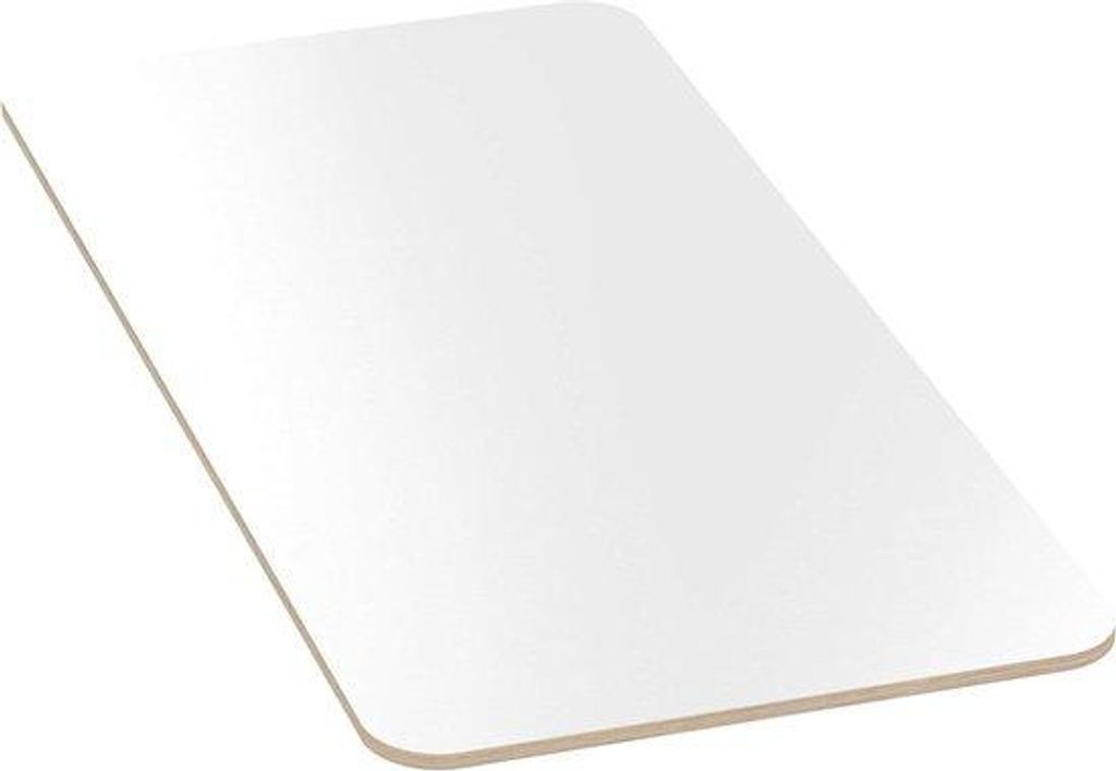 Kunststoff-Arbeitsplatte - 60x60 cm - weiß - schlagfest - für Schreinerei und Möbelherstellung