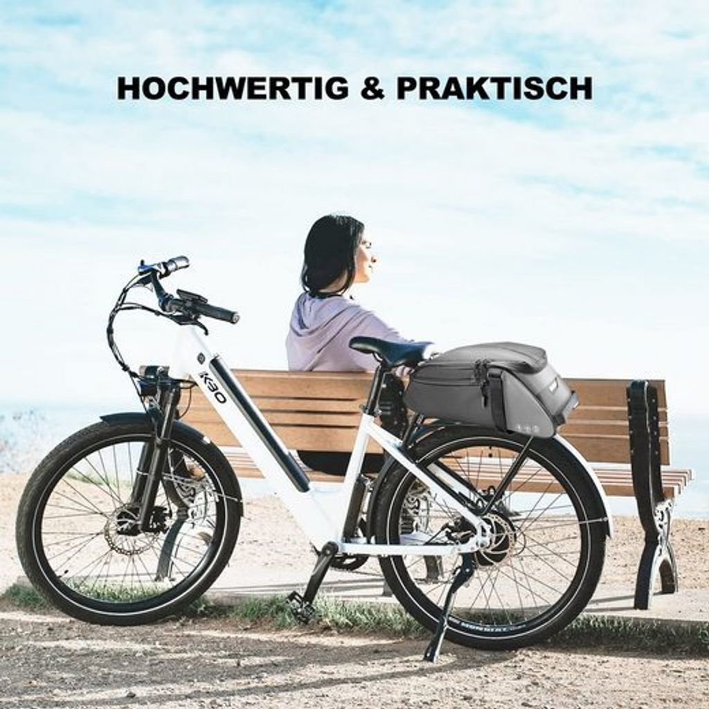 Fahrrad Gepäckträgertasche 8L Multifunktionale Erweiterbare Produktbild 10