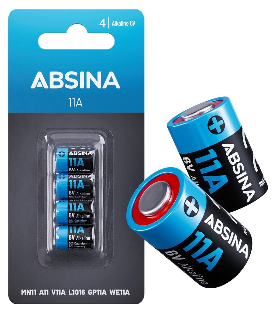 ABSINA L1016F 6V 11A Alkaline Batterie - V11A Batterien - Produktbild 