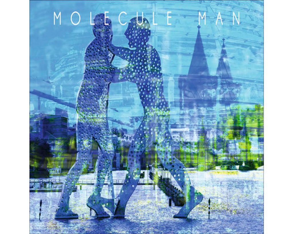 Glasbild Berlin Molecule Man 20x20 cm
