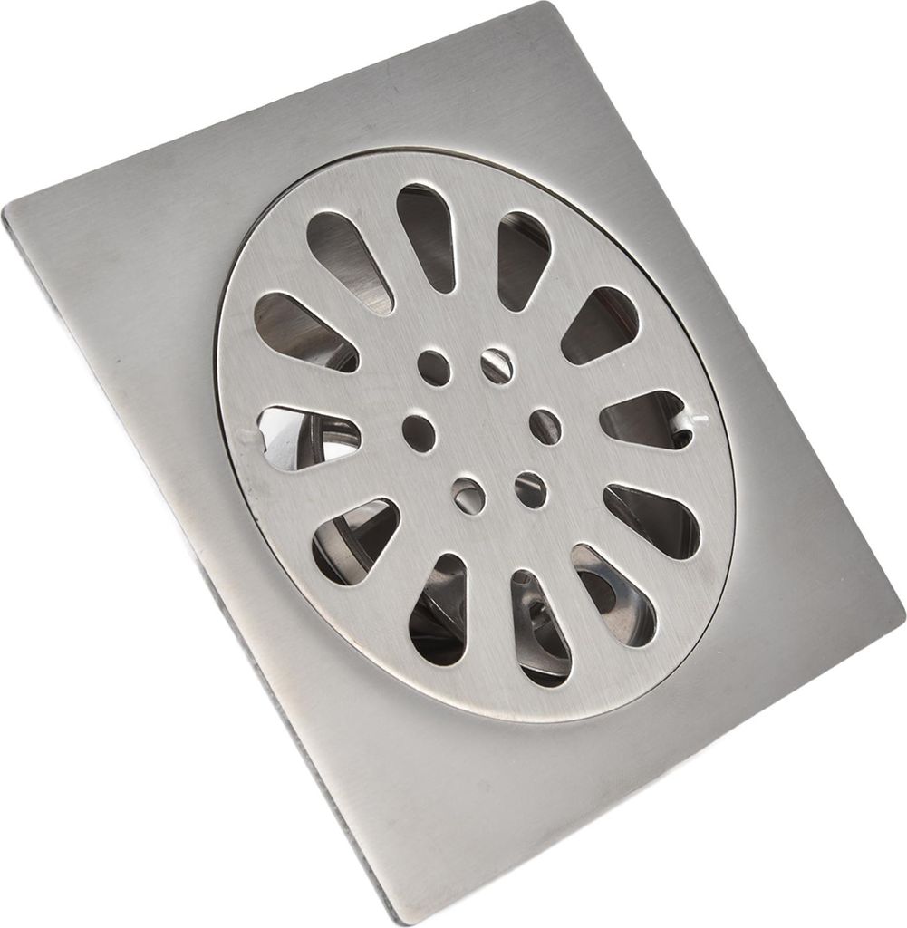 Shower Drain Square Shape Adjustable Tile Insertion Floor Drain Channel for Kitchen Bathroom