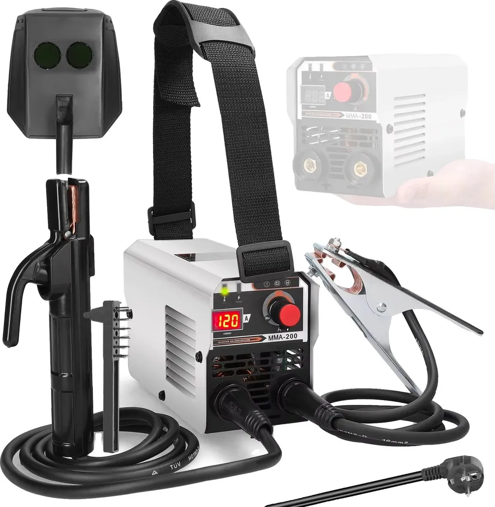 Saldatrice Inverter 200A IGBT Multi-Processo MMA MIG MAG TIG Professionale