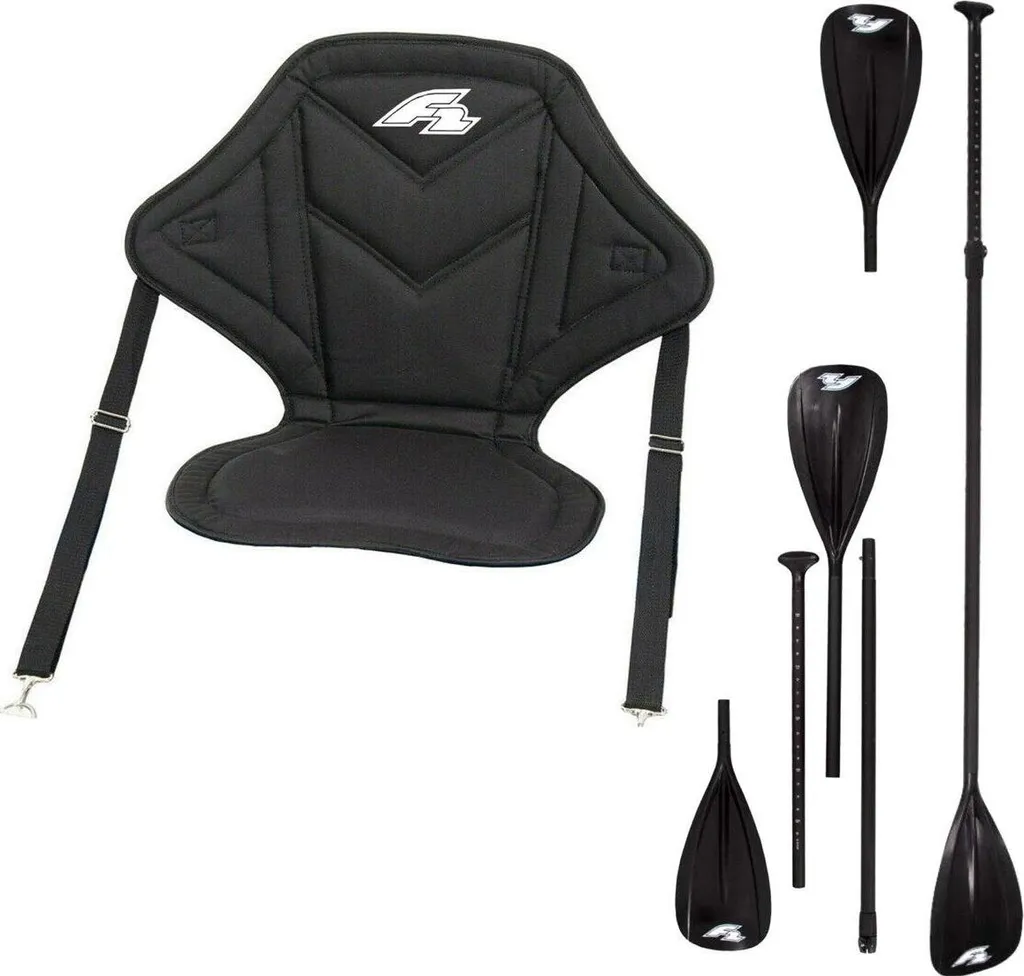 Pack Pagaie SUP et Kayak 2-en-1 avec Siège de Randonnée Nautique Inclus