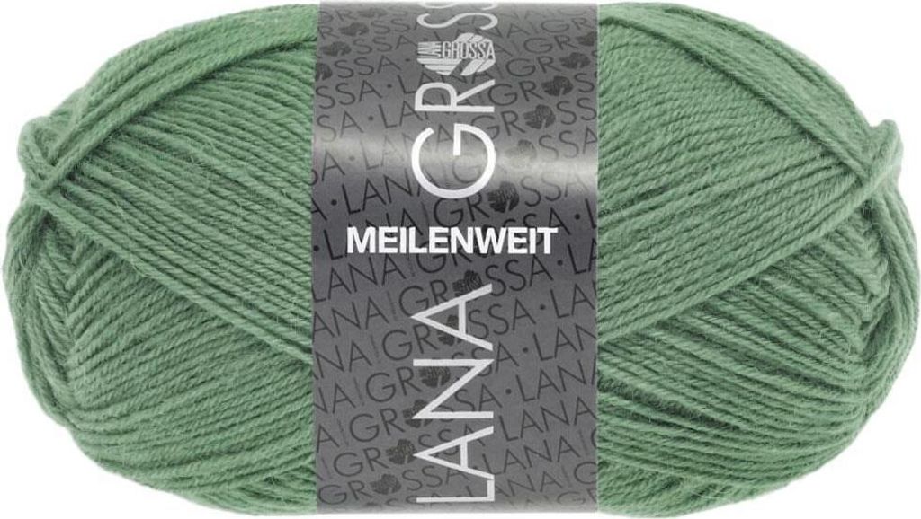 Lana Grossa - Meilenweit 4-fach 50g 1377 graugrün Produktbild 