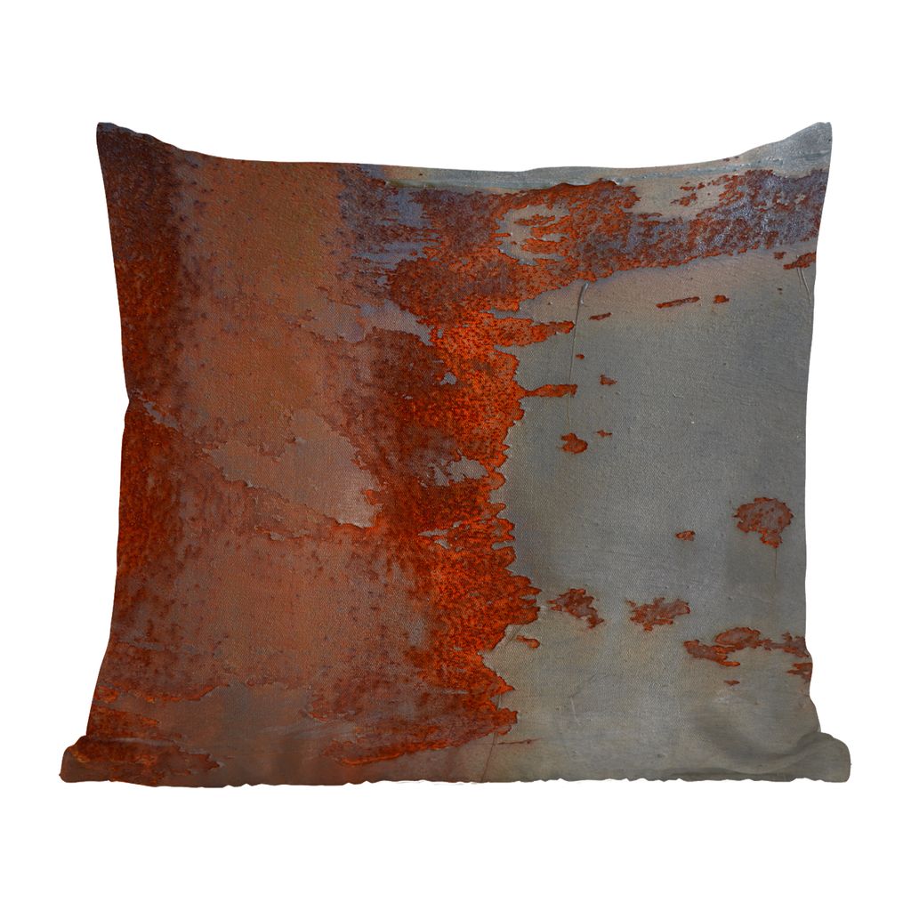 MuchoWow Outdoor Kissen - Rost - Rosa - Vintage - 45x45 cm - Wetterfest - Lounge Kissen - Fotokissen - Dekoratives Kissen