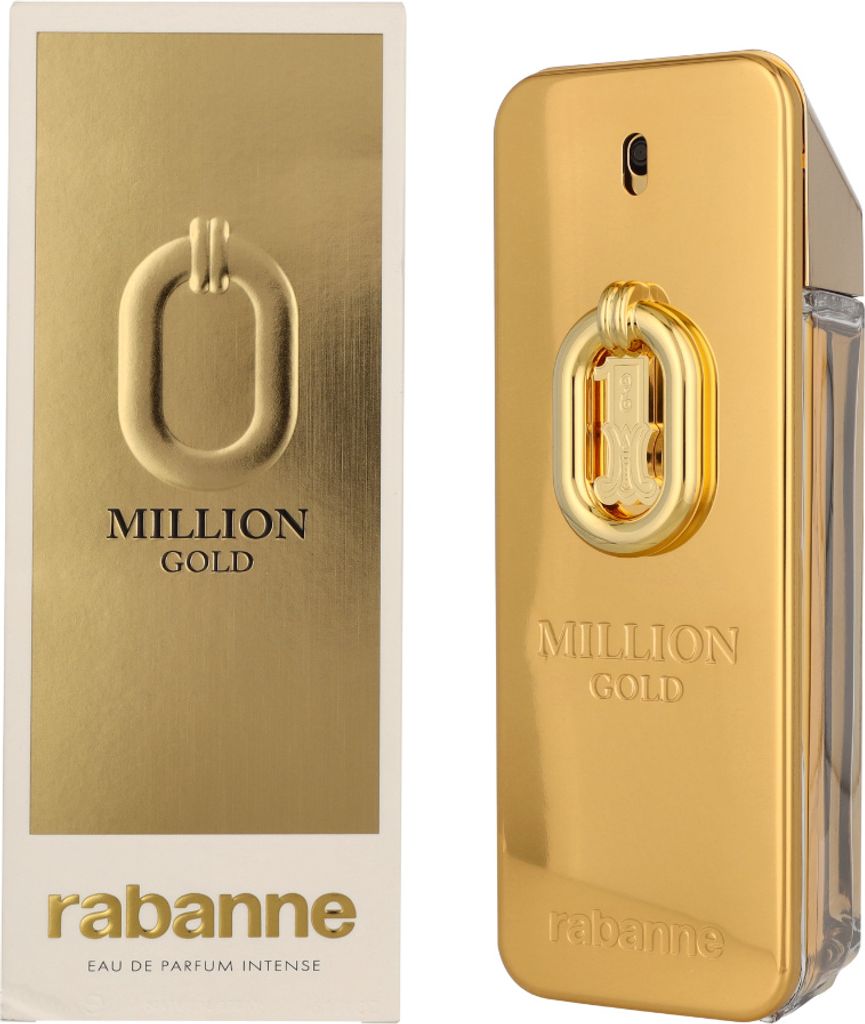 A product shot of a perfume bottle and its packaging.