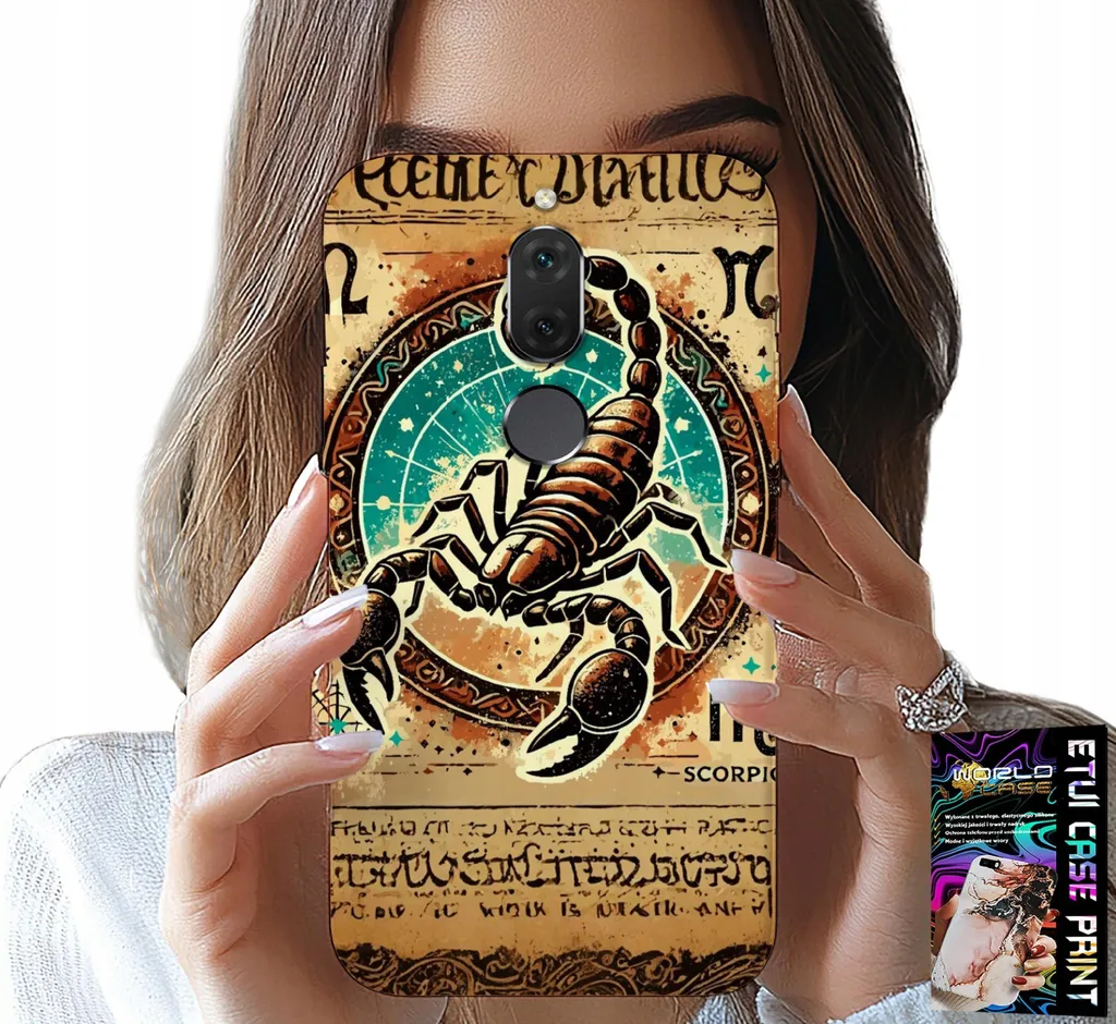 Custodia Protettiva Huawei Mate 10 Lite Scorpio Gold Foil Case