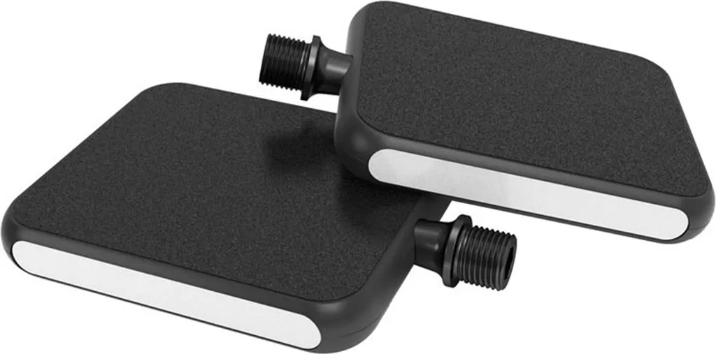 Pédale de vélo MOTO Micro pour vélotaf et usage urbain noir et blanc