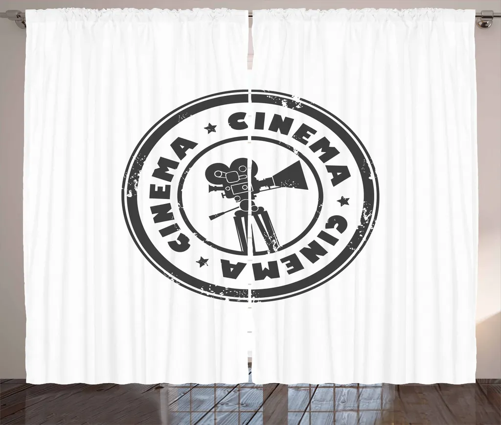 Tenda Cinema ABAKUHAUS 280x175cm | Arredo Camera Stile Rustico Grigio