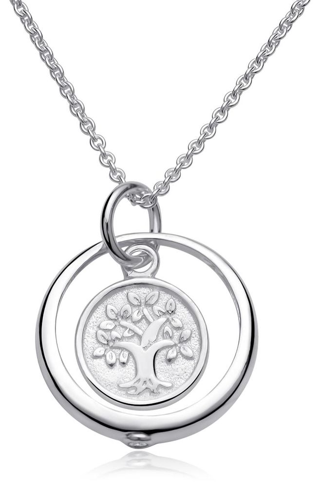MATERIA Mädchen Baby Taufkette Lebensbaum - Taufgeschenk Produktbild 
