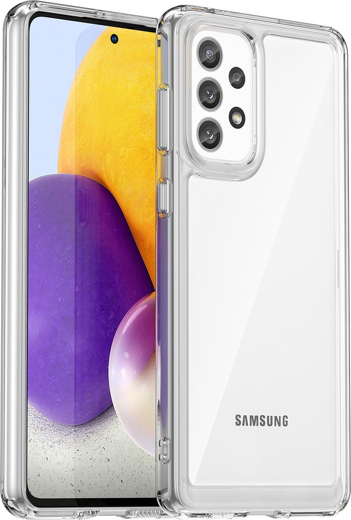 Galaxy A73 5G Hülle, Klar Rückseite Stoßfeste TPU Silikon Bumper Schutzhülle für Samsung Galaxy A73 5G Transparent