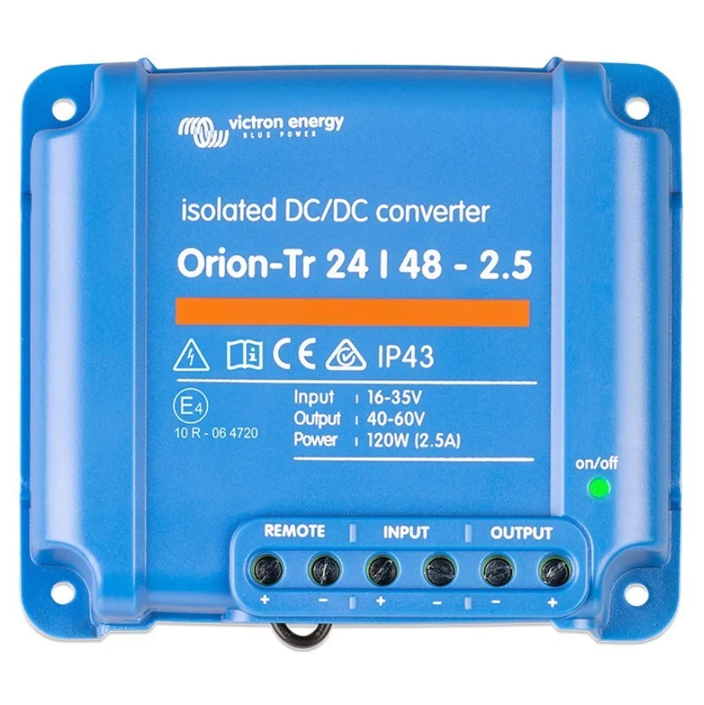 Victron Orion-Tr 24/48-2,5A 120W Convertisseur DC-DC Isolé Haute Qualité