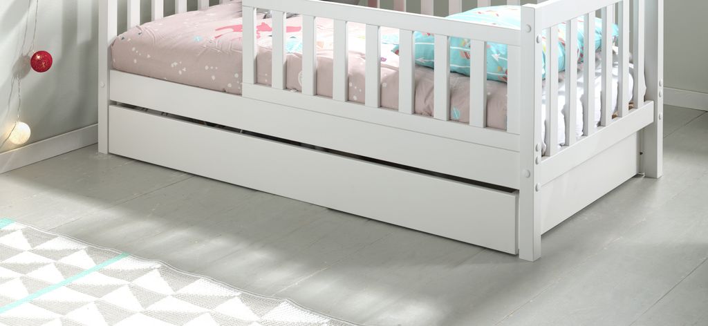 Vipack - Bettschublade zum Juniorbett, Ausf. MDF weiß lackiert