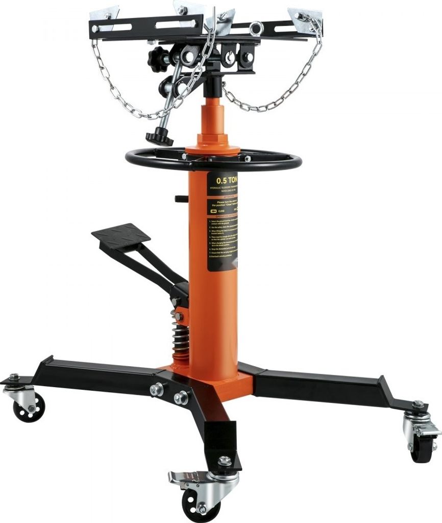 Getriebeheber 500 KG - Motorheber für Motorblöcke - Robuster Faulenzer in Orange - Optimal für Werkstatt und Garage