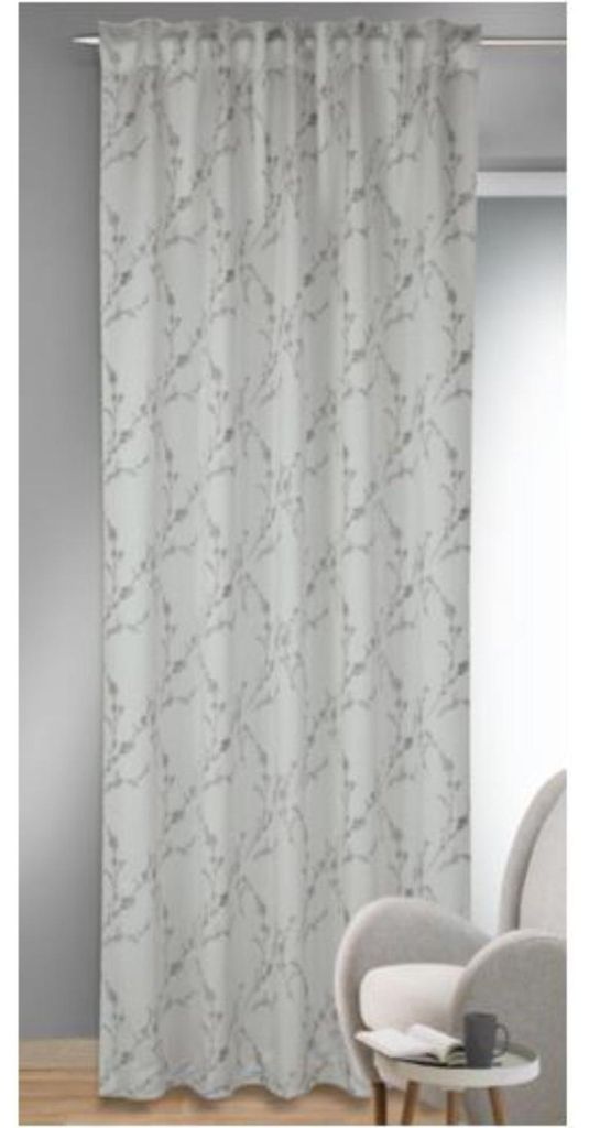 Fertigschal verdeckte Schlaufen "Antonia/Lin" von Albani: 245x135cm / Weiß Größe (HxB): 245x135cm Farbe: Weiß