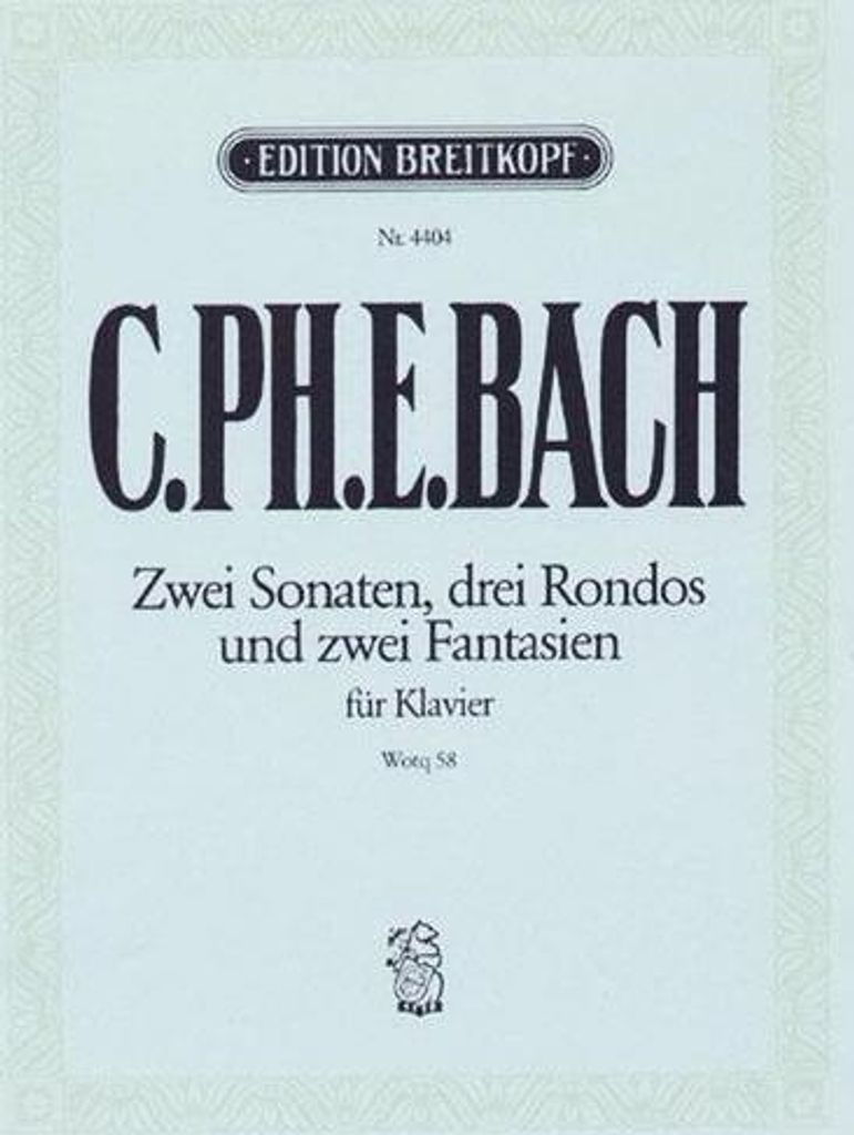 Klaviersonaten und Freie Fantasien nebst einigen Rondos für das Forte-Piano Wq 58 1-6 (H. 276, 273, 24, 188, 267, 277)