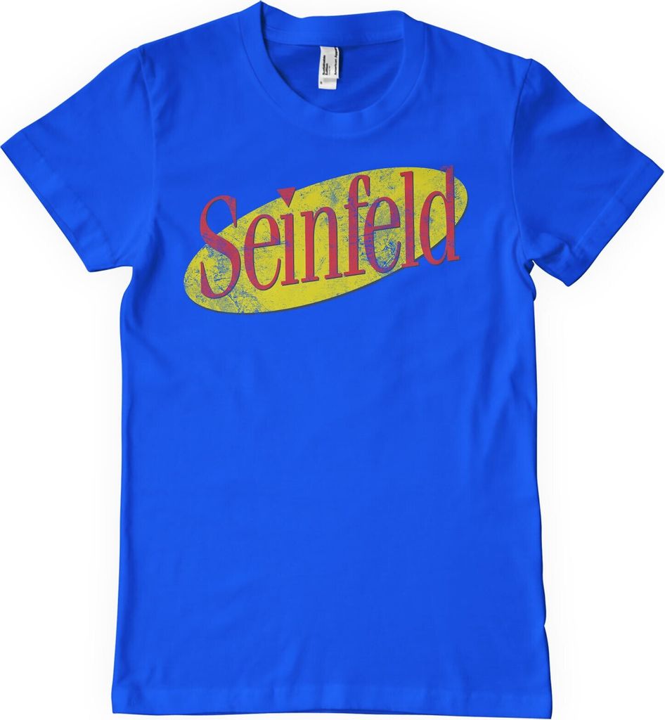 Seinfeld Washed Logo T-Shirt - X-Large - Blue
