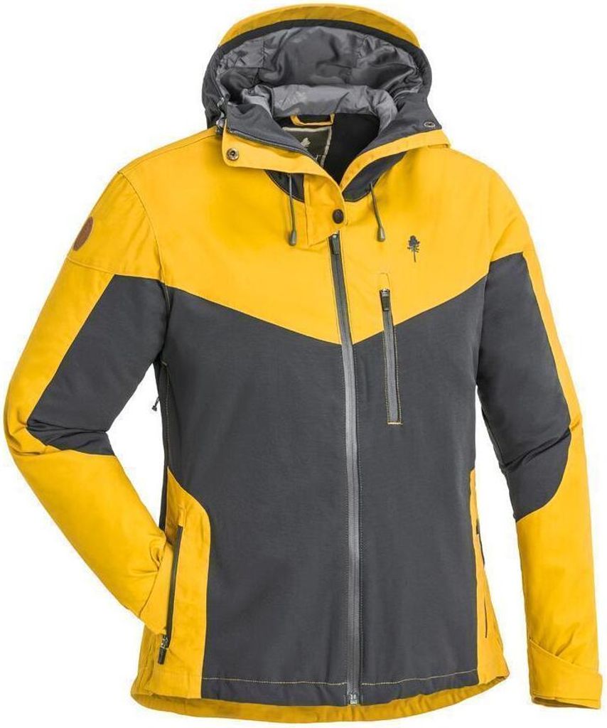 Pinewood 3300 Finnveden Hybrid Extrem Damen Jacke D.Anthrazit/Mustard (448) L