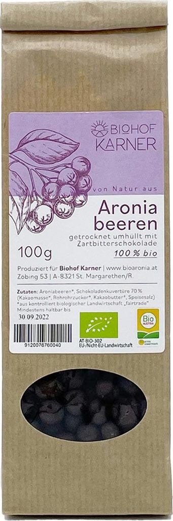 Aroniabeeren im Schokolademantel 100g Produktbild 
