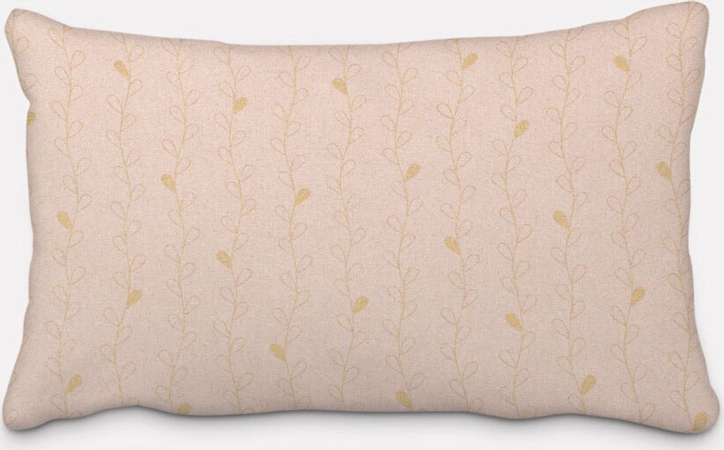 SCHÖNER LEBEN. Kissenhülle Metallic Blätterranken rosa gold Größe 40x60cm (HxB) 40x60cm (HxB) Größe
