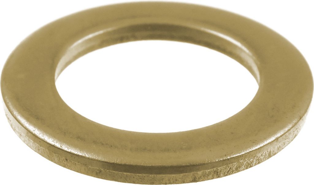 SECCARO Fitschenringe zur Erhöhung von Türen, Ø 11.2 x 16.0 x 2.0 mm, Eisen vermessingt, 20 Stück