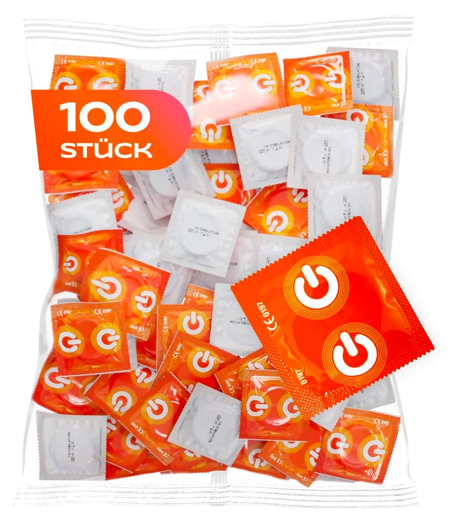 100 ON) Prezerwatywy stymulujące - Prezerwatywy z ćwiekami Zdjęcie produktu 