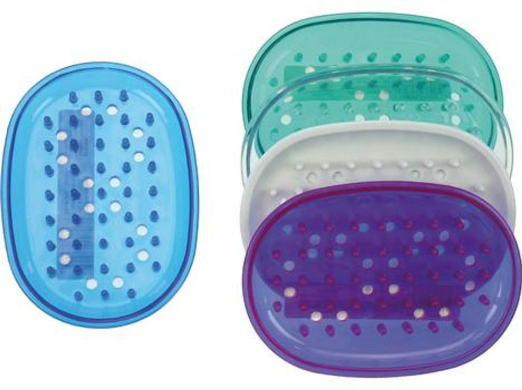 Seifenablage oval aus Gummi 12x8cm Produktbild 