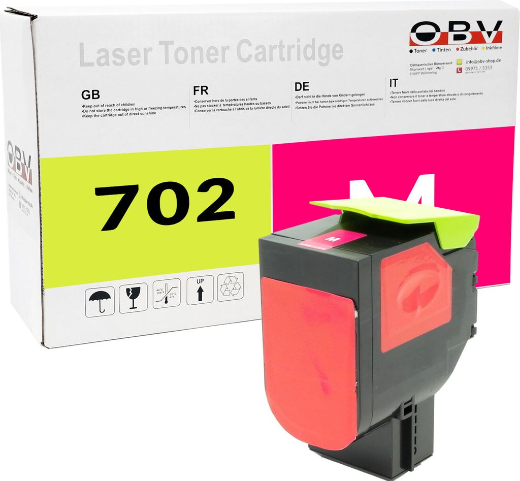 Toner kompatibel Lexmark CS310 CS410 CS510 ersetzt 702M, 702HM, 70C2HM0 Magenta