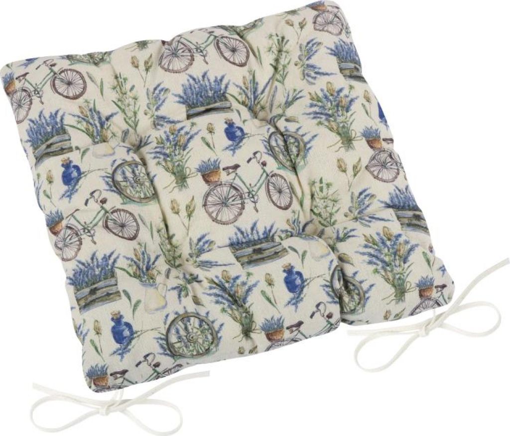 Coussin d'assise DANA matelassé - 40x40 cm - Violet Image du produit 