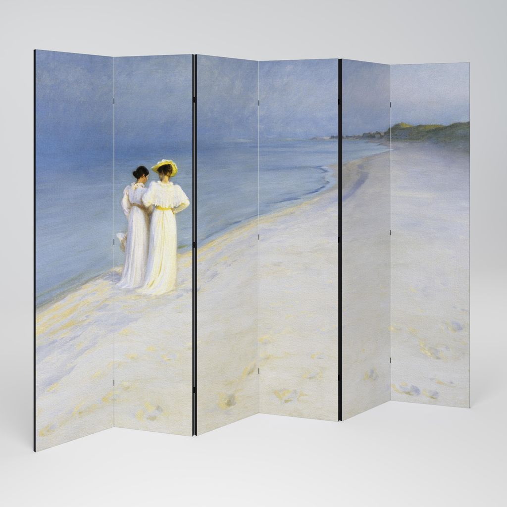 SpaceRebels Paravent Raumteiler - 6-teilig Raumtrenner, Druck 1-Seite - Raumtrenner - Trennwand Wohnung - Room Divider - Spanische Wand Deko Modern...