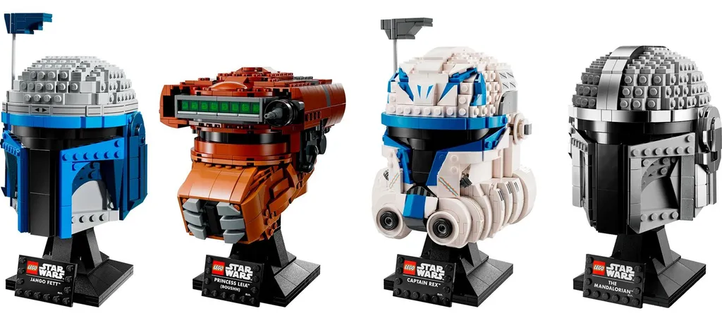Casques LEGO Star Wars : décoration de bureau et jouets de construction