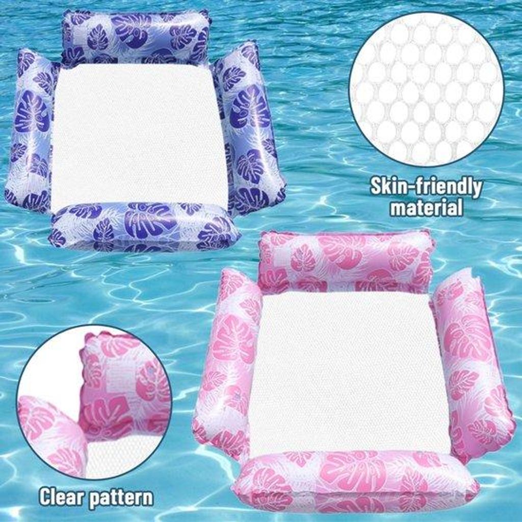 Luftige Strandhängmatte 4-in-1 für Pool und Strand - Set von 2