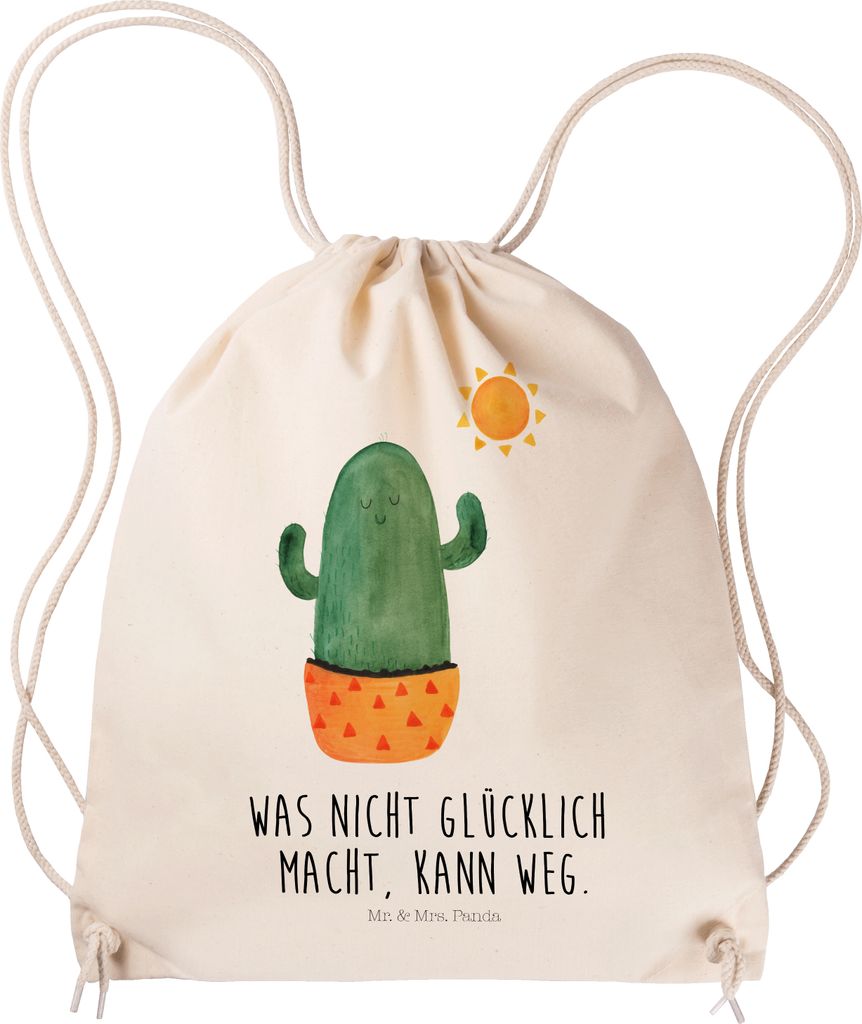 Mr. & Mrs. Panda Jutebeutel Kaktus Sonne - Transparent - Produktbild 