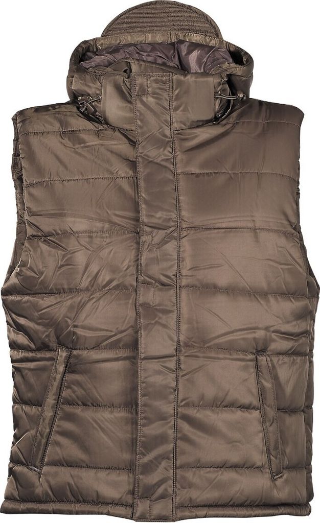 MFH Weste, gefüttert,mit abnehmbarer Kapuze, oliv