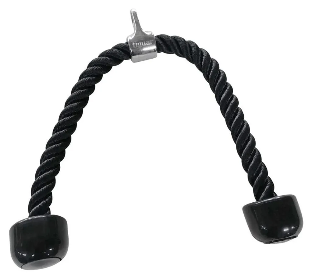 Corde de Musculation pour Exercices Triceps Biceps et Core en Nylon Noir
