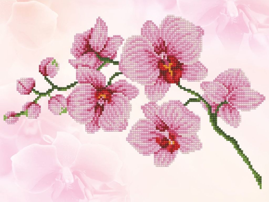 Diamond Dotz Orchid Spray, Junge/Mädchen, Erwachsener, Mehrfarbig, 5183 Stück(e), 408,9 mm, 310 mm