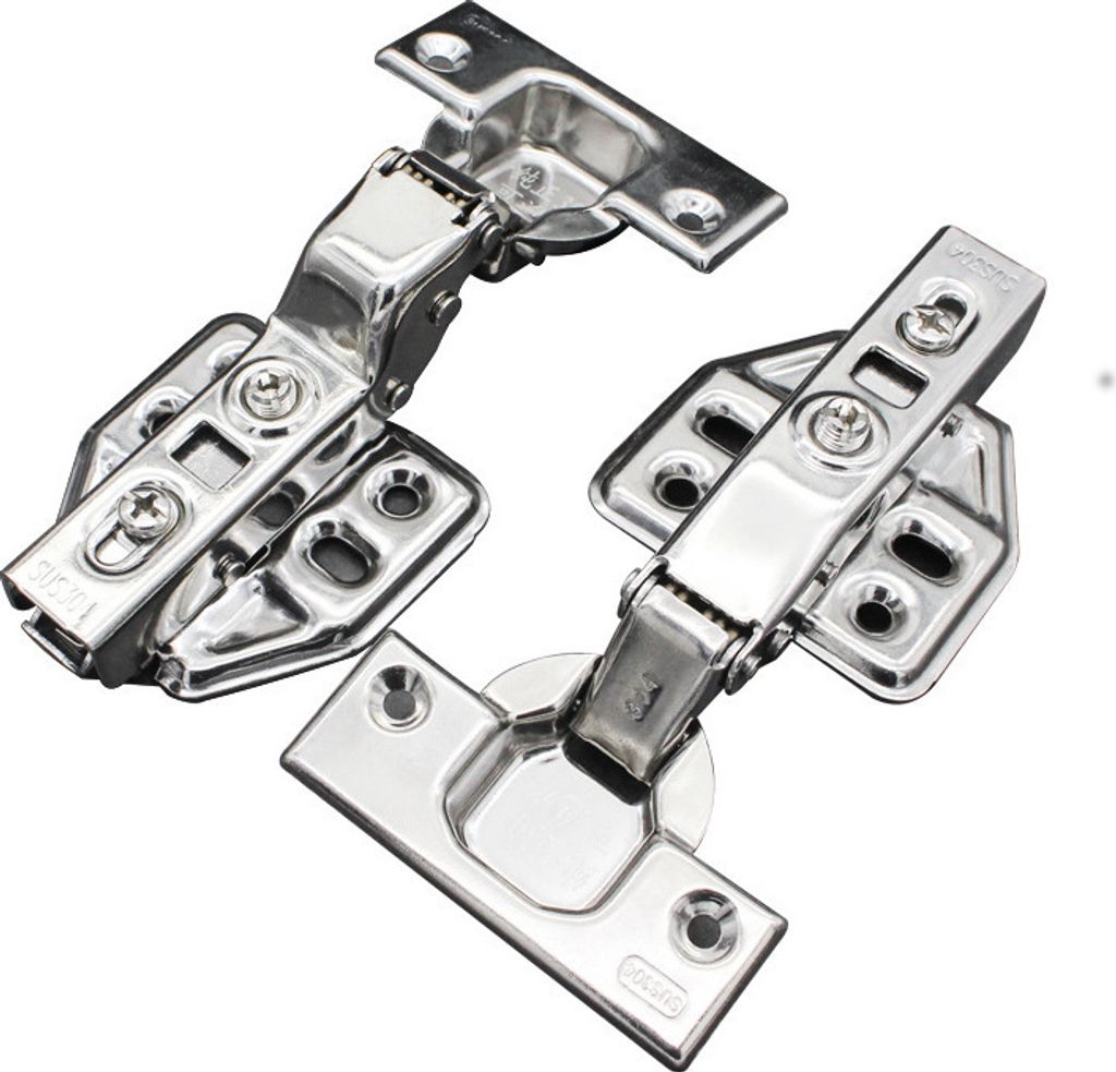 INF Sanft schließende Scharniere. Einbauscharniere im 2er-Pack Silber 208
