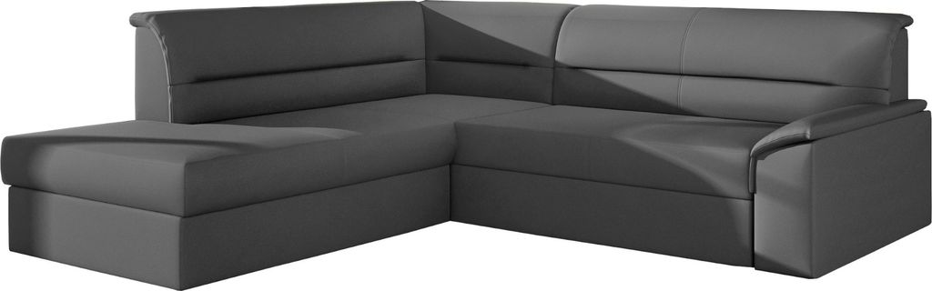 Ecksofa mit Schlaffunktion und Bettkasten, Sofa Eckcouch L-Form Schlafsofa Sofagarnitur Wohnlandschaft mit Bettfunktion Polstergarnitur Couch für ...